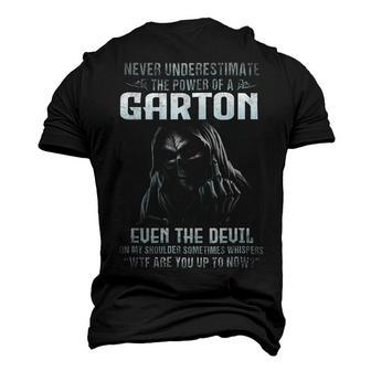 Never Underestimate The Power Of An Garton Even The Devil V4 Men's 3D T-shirt Back Print - Seseable