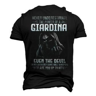 Never Underestimate The Power Of An Giardina Even The Devil V2 Men's 3D T-shirt Back Print - Seseable