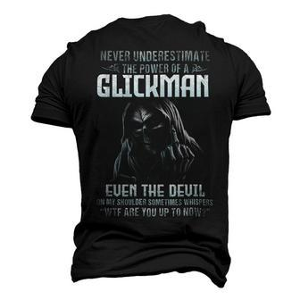 Never Underestimate The Power Of An Glickman Even The Devil V4 Men's 3D T-shirt Back Print - Seseable
