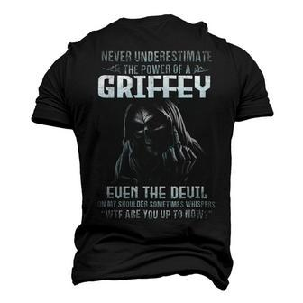Never Underestimate The Power Of An Griffey Even The Devil Men's 3D T-shirt Back Print - Seseable