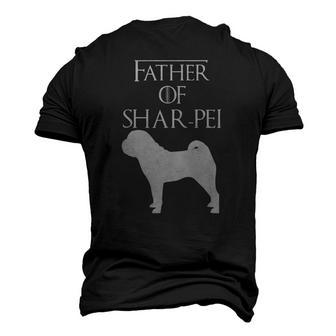 Unique White Father Of Chinese Shar Pei Dog Lover E010613 Ver2 Men's 3D T-Shirt Back Print | Mazezy