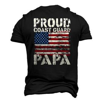 Us Coast Guard Uscg American Flag Coast Guard Papa Men's 3D T-Shirt Back Print | Mazezy