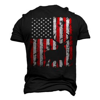 Usa Flag Day Deer Hunting 4Th July Patriotic Men's 3D T-shirt Back Print - Seseable