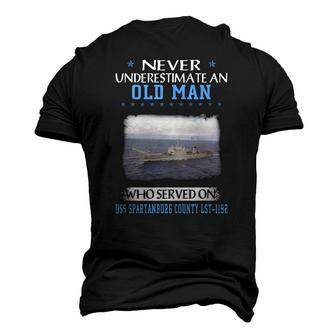 Uss Spartanburg County Lst-1192 Veterans Day Father Day Men's 3D T-Shirt Back Print | Mazezy