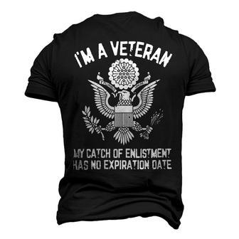 Veteran Patriotic Im A Veteran Mi Catch Of Enlistment Veterans Day Mi Catch Of Enlistment Proud Vetnavy Soldier Army Military Men's 3D Print Graphic Crewneck Short Sleeve T-shirt - Monsterry