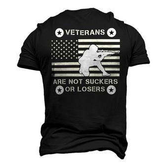 Veteran Veterans Are Not Suckers Or Losers 18 Navy Soldier Army Military Men's 3D Print Graphic Crewneck Short Sleeve T-shirt - Monsterry