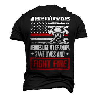 Veteran Veterans Day All Heroes Dont Wear Capes Heroes Like My Grandpa 278 Navy Soldier Army Military Men's 3D Print Graphic Crewneck Short Sleeve T-shirt - Monsterry