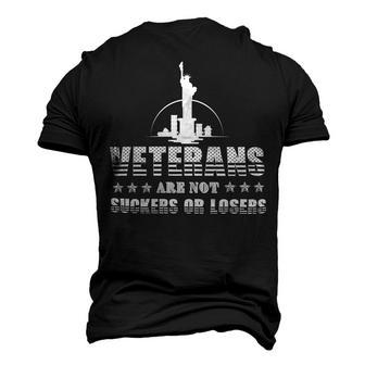 Veteran Veterans Day Are Not Suckers Or Losers 320 Navy Soldier Army Military Men's 3D Print Graphic Crewneck Short Sleeve T-shirt - Monsterry UK