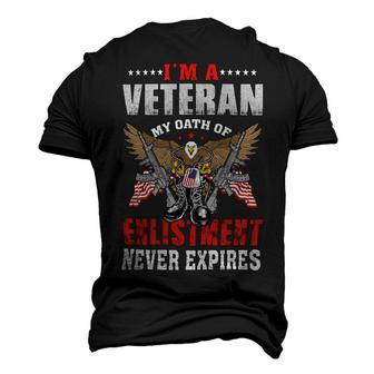 Veteran Veterans Day My Oat Of Enlistment Never Expires 238 Navy Soldier Army Military Men's 3D Print Graphic Crewneck Short Sleeve T-shirt - Monsterry