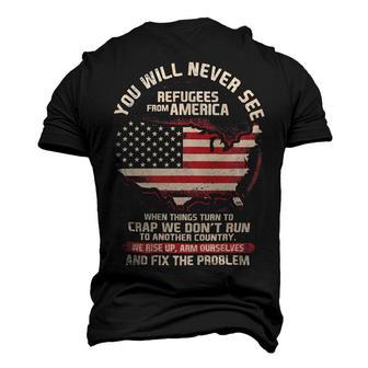 Veteran Veterans Day Patriot Refugees From America Veteran115 Navy Soldier Army Military Men's 3D Print Graphic Crewneck Short Sleeve T-shirt - Monsterry