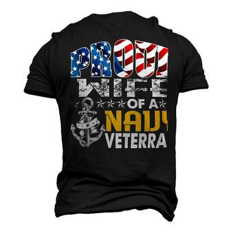 Veteran Veterans Day Proud Wife Of A Navy Veteran Vintage Veterans Day 105 Navy Soldier Army Military Men's 3D Print Graphic Crewneck Short Sleeve T-shirt - Monsterry DE
