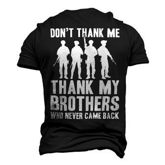 Veteran Veterans Day Thank My Brothers Who Never Came Back 522 Navy Soldier Army Military Men's 3D Print Graphic Crewneck Short Sleeve T-shirt - Monsterry DE