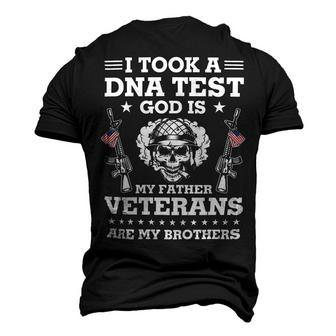 Veteran Veterans Day Took Dna Test God Is My Father Veterans Is My Brothers 90 Navy Soldier Army Military Men's 3D Print Graphic Crewneck Short Sleeve T-shirt - Monsterry