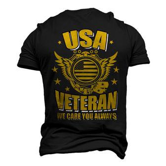 Veteran Veterans Day Usa Veteran We Care You Always 637 Navy Soldier Army Military Men's 3D Print Graphic Crewneck Short Sleeve T-shirt - Monsterry AU