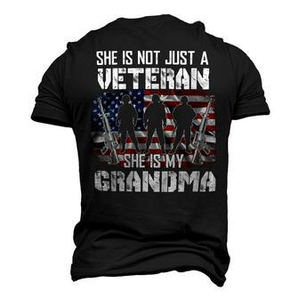 Veteran Veterans Day Womens Veteran She Is My Grandma American Flag Veterans Day 333 Navy Soldier Army Military Men's 3D Print Graphic Crewneck Short Sleeve T-shirt - Monsterry