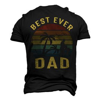 Vingtage Best Dad Ever Fathers Day T Shirts Men's 3D Print Graphic Crewneck Short Sleeve T-shirt - Monsterry