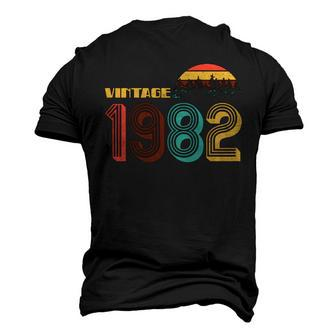 Vintage 1982 Sun Wilderness 40Th Birthday Men's 3D Print Graphic Crewneck Short Sleeve T-shirt - Monsterry