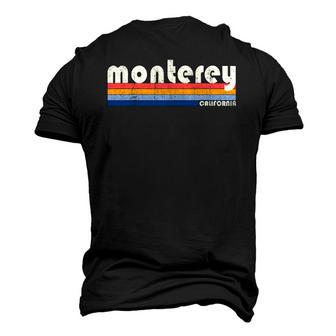 Vintage 70S 80S Style Monterey Ca Men's 3D T-Shirt Back Print | Mazezy