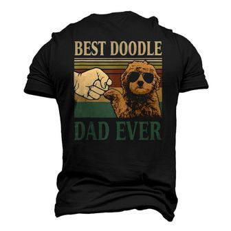 Mens Vintage Best Doodle Dad Ever Goldendoodle Dog Men's 3D T-Shirt Back Print | Mazezy