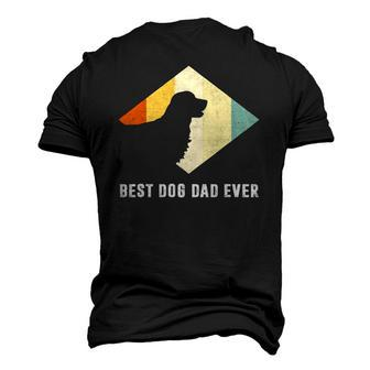 Vintage Best Golden Retriever Dog Dad Ever Fathers Day Men's 3D T-Shirt Back Print | Mazezy