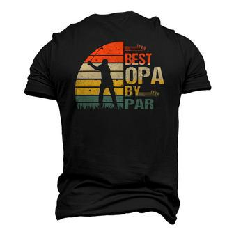 Vintage Best Opa By Par Golf Men Fathers Day Men's 3D T-Shirt Back Print | Mazezy