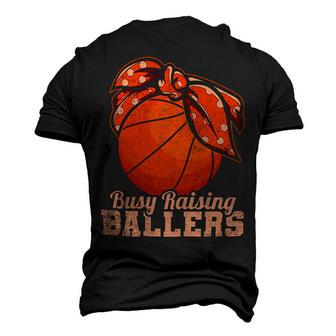 Womens Vintage Busy Raising Ballers Basketball Player Mother 92 Basketball Men's 3D T-shirt Back Print - Seseable