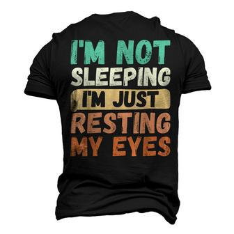 Vintage Im Not Sleeping Im Just Resting My Eyes Men's 3D T-shirt Back Print - Seseable