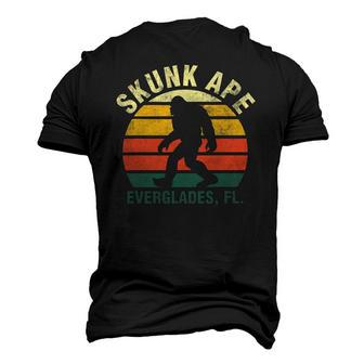 Vintage Retro Skunk Ape Florida Everglades Swamp Bigfoot Men's 3D T-Shirt Back Print | Mazezy AU