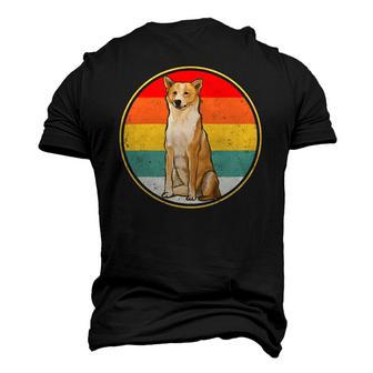 Vintage Retro Sunset Canaan Dog Dog Men's 3D T-Shirt Back Print | Mazezy