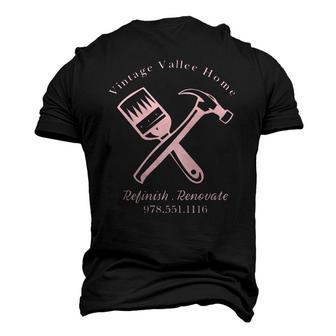 Vintage Vallee Home Renovations Company Men's 3D T-Shirt Back Print | Mazezy