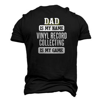 Vinyl Record Collecting For Dad Fathers Day Men's 3D T-Shirt Back Print | Mazezy
