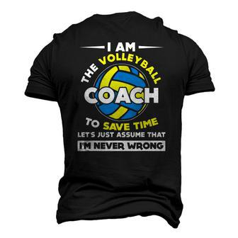 I Am The Volleyball Coach Sports Men's 3D T-Shirt Back Print | Mazezy