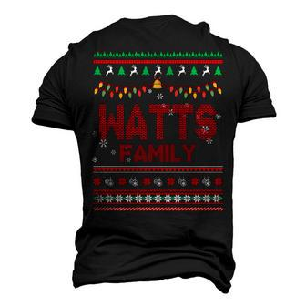 Watts Name Watts Family Men's 3D T-shirt Back Print - Seseable