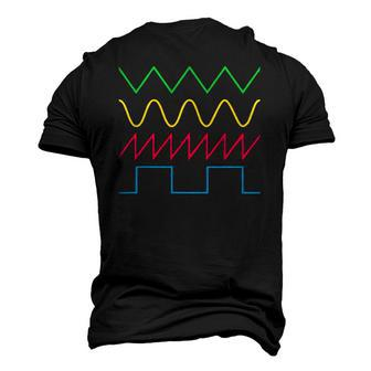 Waveform Modular Synthesizer Analog Bleep Audiowaves Men's 3D T-Shirt Back Print | Mazezy