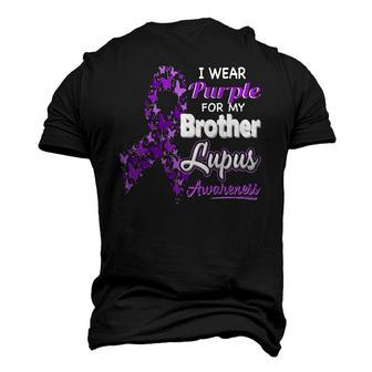 I Wear Purple For My Brother Lupus Awareness Men's 3D T-Shirt Back Print | Mazezy