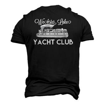Webster Lake Yacht Club Pontoon Boat Men's 3D T-Shirt Back Print | Mazezy