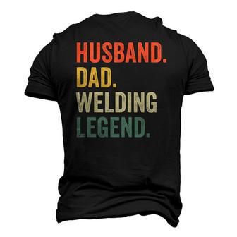 Mens Welder Husband Dad Welding Legend Vintage Men's 3D T-Shirt Back Print | Mazezy