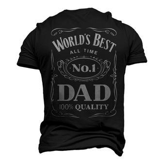 World´S Best No 1 Dad – Daddy – Father Men's 3D T-Shirt Back Print | Mazezy