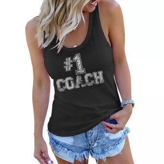 1 Coach - Number One Team Gift Tee Women Flowy Tank | Mazezy