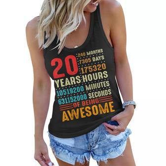 20 Years Old 20Th Birthday Vintage 240 Months For Boy Girl Women Flowy Tank - Seseable