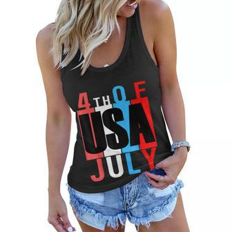 4Th Of July Usa Patriotic Family Matching Mom Dad Boy Girl Women Flowy Tank - Seseable