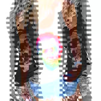 Abe Abraham Lincoln Tie Dye Retro President 4Th Of July T-Shirt Women Flowy Tank | Seseable UK