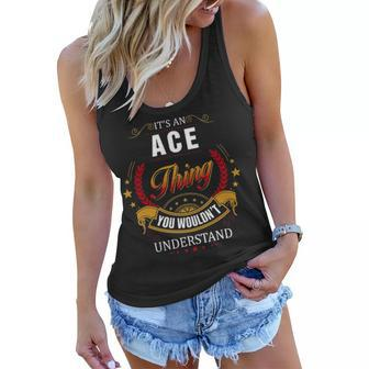 Ace Shirt Family Crest Ace T Shirt Ace Clothing Ace Tshirt Ace Tshirt Gifts For The Ace Women Flowy Tank - Seseable