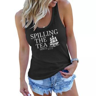 America Spilling Tea Since 1773 4Th Of July Independence Day Women Flowy Tank | Mazezy UK
