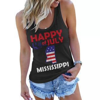 American Independence Day 4Th July Veteran Mississippi Women Flowy Tank - Seseable