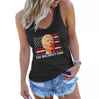 Anti Joe Biden The Malarkey King Pro Trump Ultra Maga King Women Flowy Tank | Mazezy