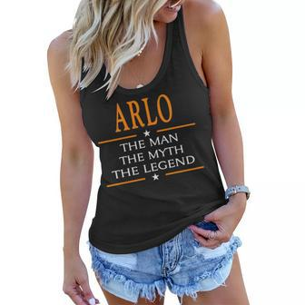 Arlo Name Gift Arlo The Man The Myth The Legend Women Flowy Tank - Seseable