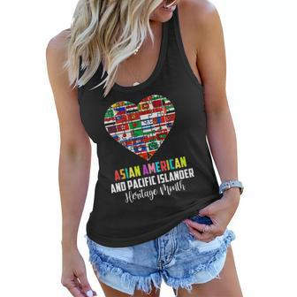 Asian American And Pacific Islander Heritage Month Heart Women Flowy Tank | Mazezy UK