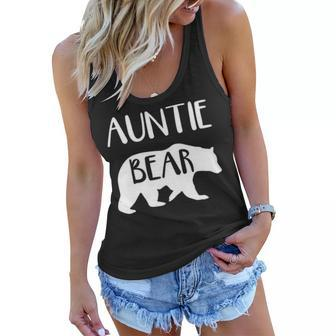 Auntie Gift Auntie Bear Women Flowy Tank - Seseable
