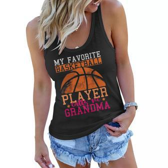 Basketball Player Grandma Mothers Day Sports Basketball Women Flowy Tank | Mazezy